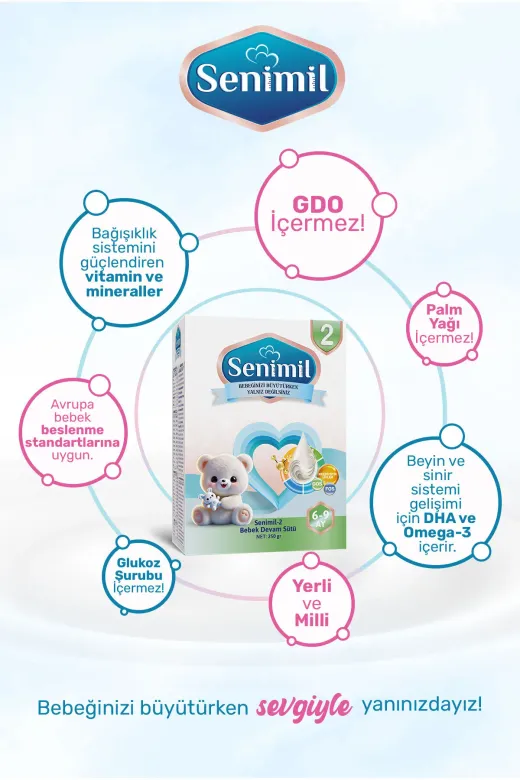 2 Bebek Devam Sütü 250 Gr (6-9 Ay) 10 Lu Avantaj Paketi