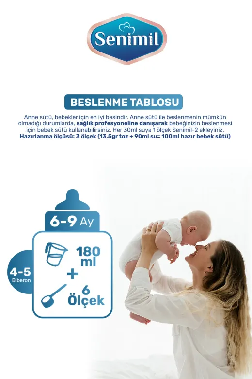 2 Bebek Devam Sütü 400 Gr (6-9 Ay) 5 Li Avantaj Paketi