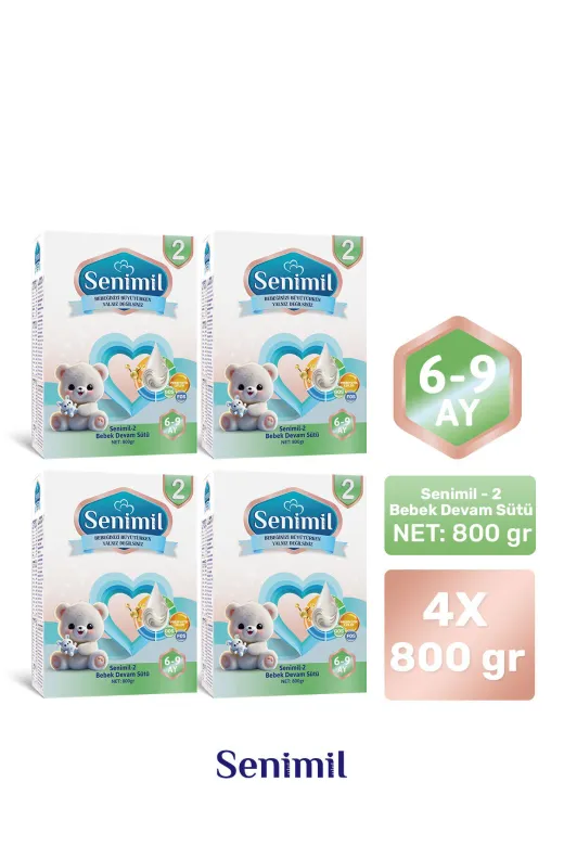 2 Bebek Sütü 800 Gr (6-9 Ay) 4 Lü Avantaj Paketi