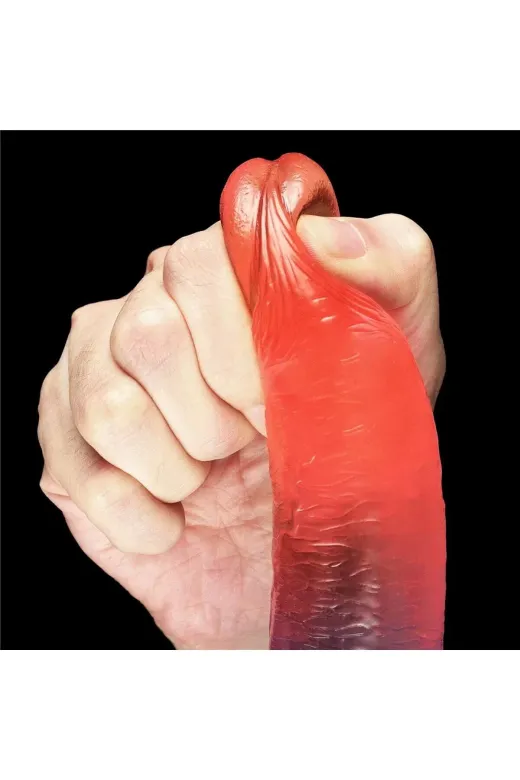 20 Cm Anal Vajinal Kullanım Yumuşak Dokulu Jel Penis - Dazzle Studs