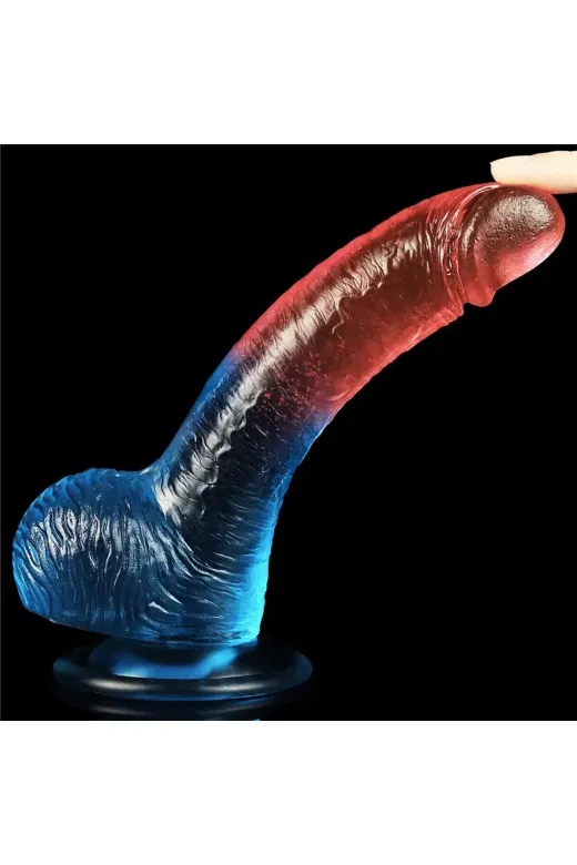 20 Cm Anal Vajinal Kullanım Yumuşak Dokulu Jel Penis - Dazzle Studs