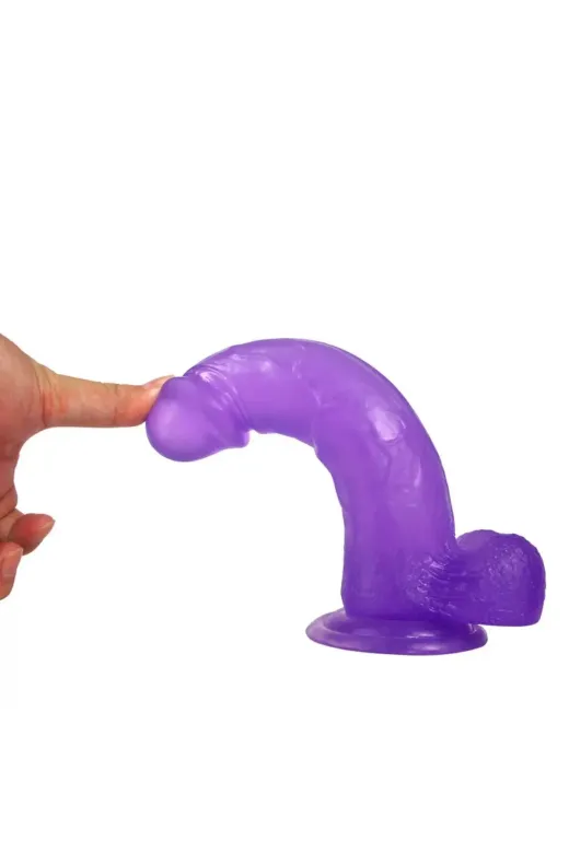20 Cm Jel Dokulu Yumuşak Dildo Penis - Jelly Studs Crystal Dildo Large