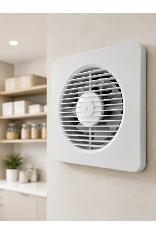 20 W Havalandırma Fanı 150 mm Bağlantı Çapı 20,8 x 20,8 cm Dekoratif Aspiratör