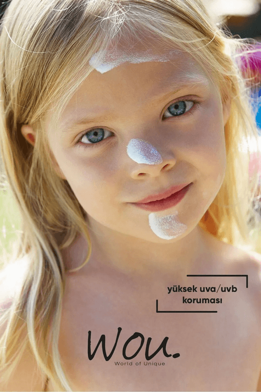 20121997 Wou World Of Unique Kıds Yüksek Koruma Etkili Spf50 Çocuk Güneş Kremi 50Ml