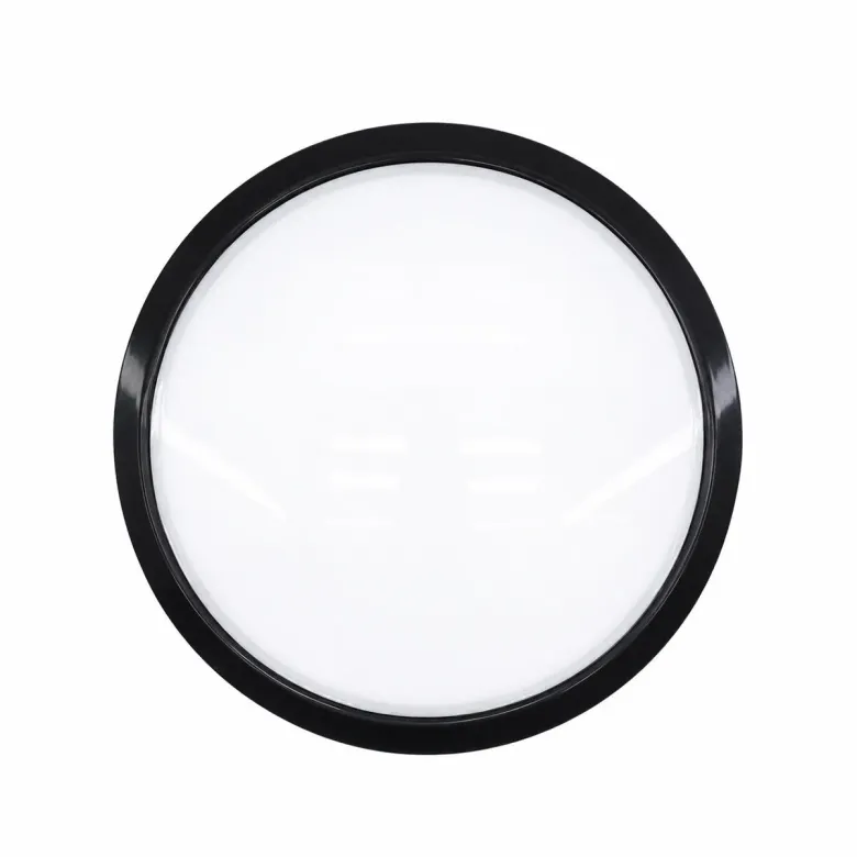 20W SİYAH METAL KASA SIVA ÜSTÜ YUVARLAK LEDLİ GLOP ARMATÜR IP20 6500K - 1800Lm E1212/S (4745)