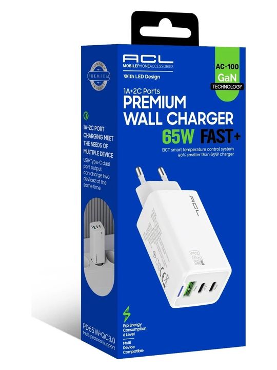 20Watt, Pd3.0 + Qc3.0, 1Xusb-A 1Xusb-C Çıkışlı Duvar Şarj Aleti