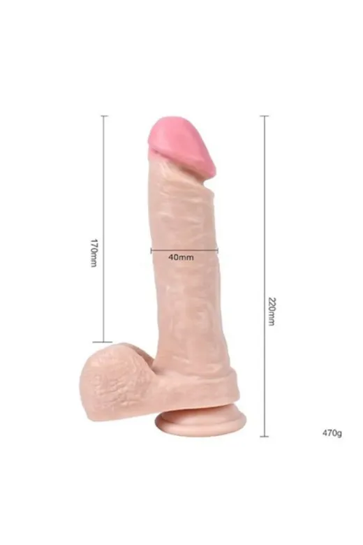 22 Cm Belden Bağlamalı Realistik Vantuzlu Dildo Penis