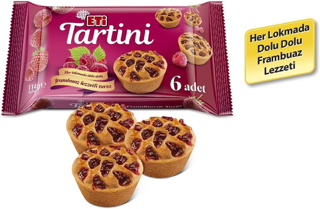 22441587 Eti Tartini Frambuazlı Turta 114 G X 14 Adet