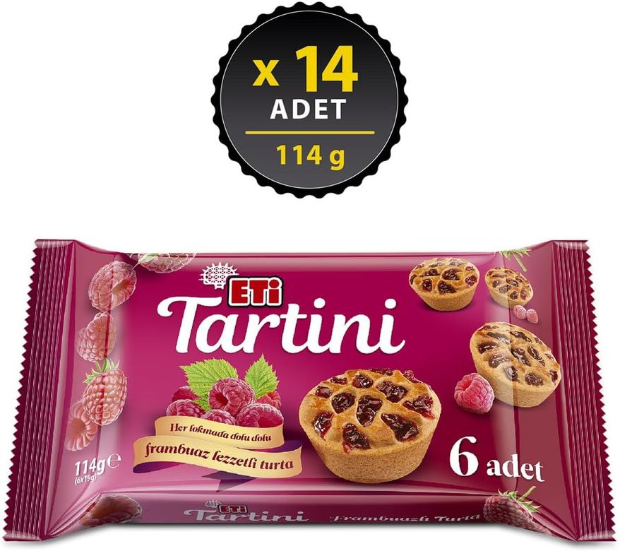 22441587 Eti Tartini Frambuazlı Turta 114 G X 14 Adet