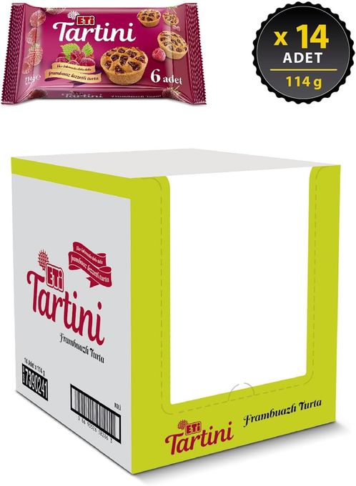 22441587 Eti Tartini Frambuazlı Turta 114 G X 14 Adet