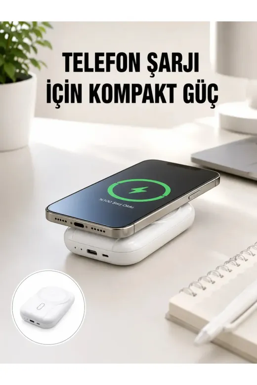 22.5W Süper Hızlı Şarjlı Çok Fonksiyonlu 10000 mAh Powerbank Yeni Nesil