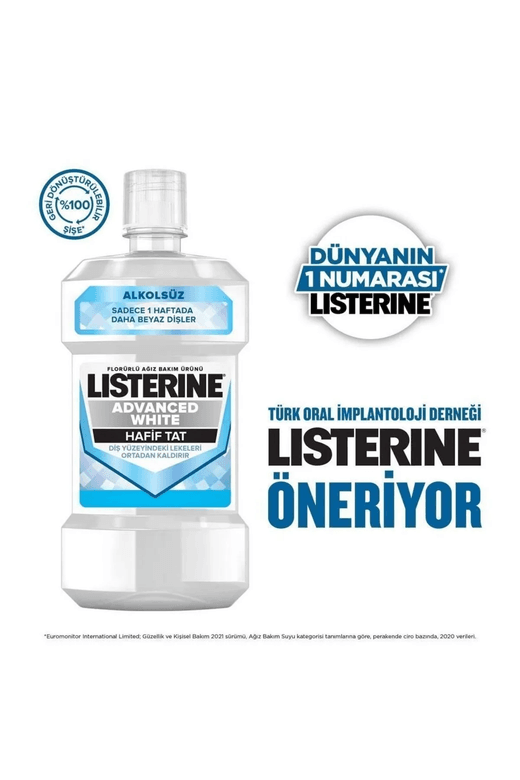 23091996 Listerine Ağız Gargarası Advanced White 500 Ml X2