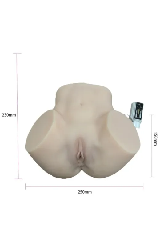 23Cm Titreşimli Süper Realistik Kalça Mastürbatör
