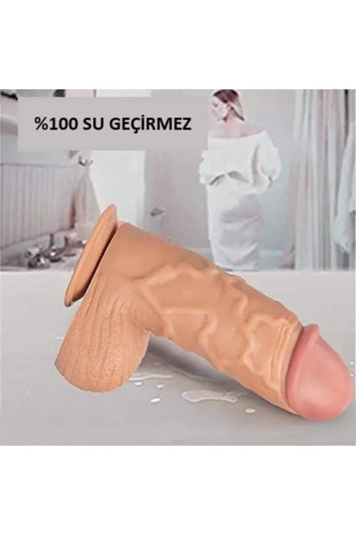24,5 Cm Belden Bağlamalı Vantuzlu Realistik Penis Anal Vajinal Dildo