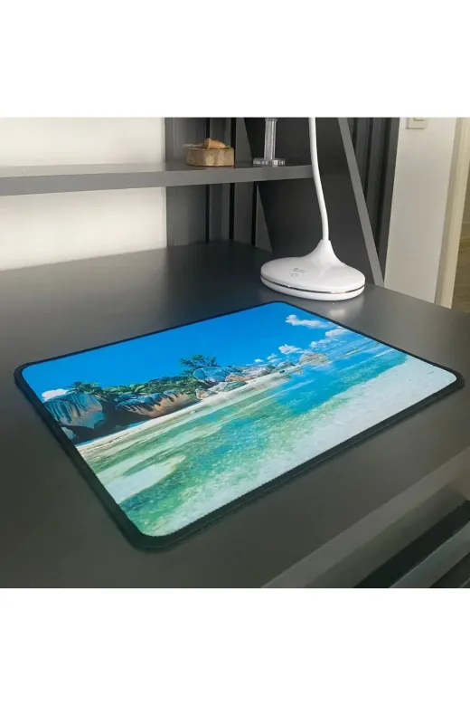 25x32 cm Küçük Boy Mouse Pad Manzara Ada