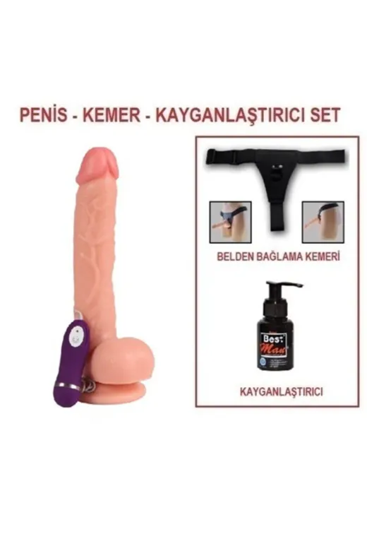 26 Cm Belden Bağlamalı Vantuzlu Realistik Penis Anal Vajinal Dildo