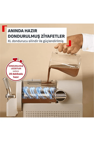 26999fvv Tefal Freezi 16’Sı 1 Arada Dondurma Ve Donmuş İçecek Makinesi