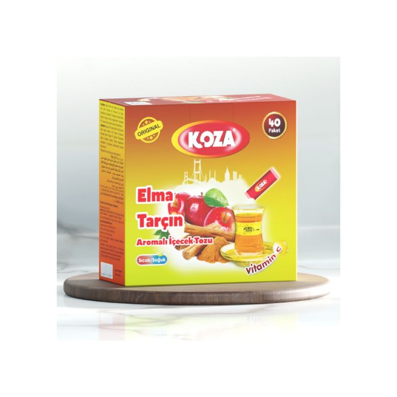 2754508 Koza Tek İçimlik Elma & Tarçın Aromalı Toz İçecek 40'lı