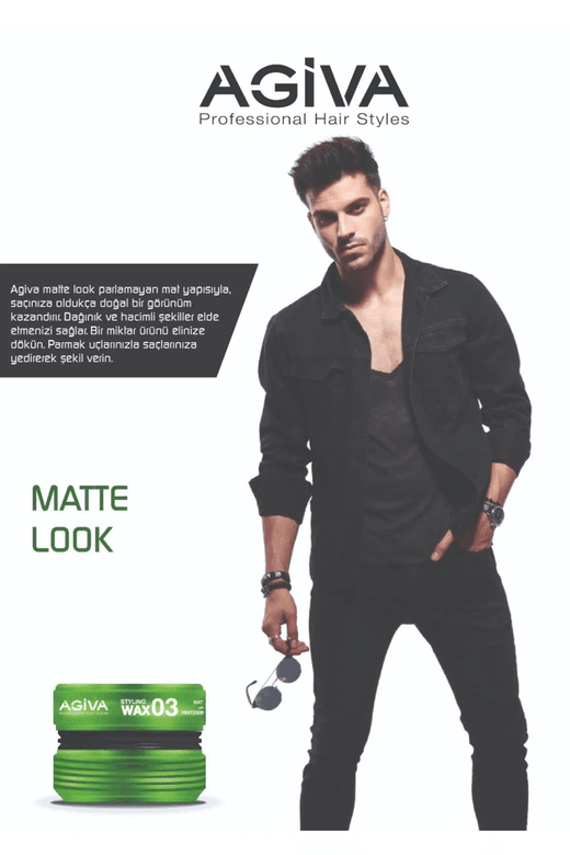29042022 Agiva Saç Şekillendirici Wax Matte Paste 155 Ml