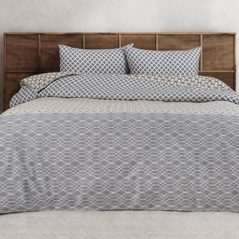 ₺2.999,0*- Schafer Home Liva Pamuk Çift Kişilik Nevresim Takımı 4 Parça