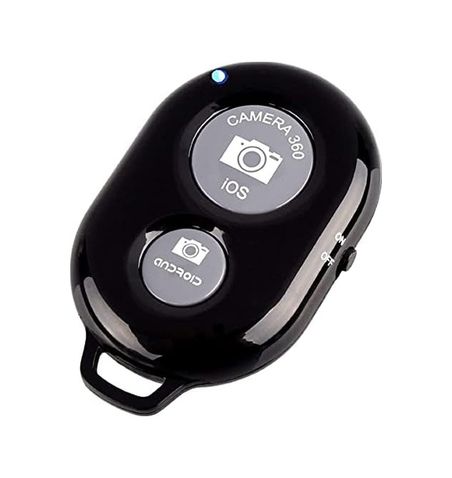 2happy 131619527 Bluetooth Uzaktan Kumanda Deklanşör Düğmesi Selfie Tıklama Ağırlığı Tüm Cihazlarla Uyumlu, Siyah Btctrol