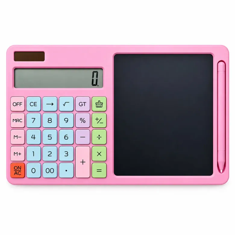 2IN1 PİLLİ HESAP MAKİNESİ - DİJİTAL ÇİZİM YAZI TABLET TAHTA KRD-8120 (4745)