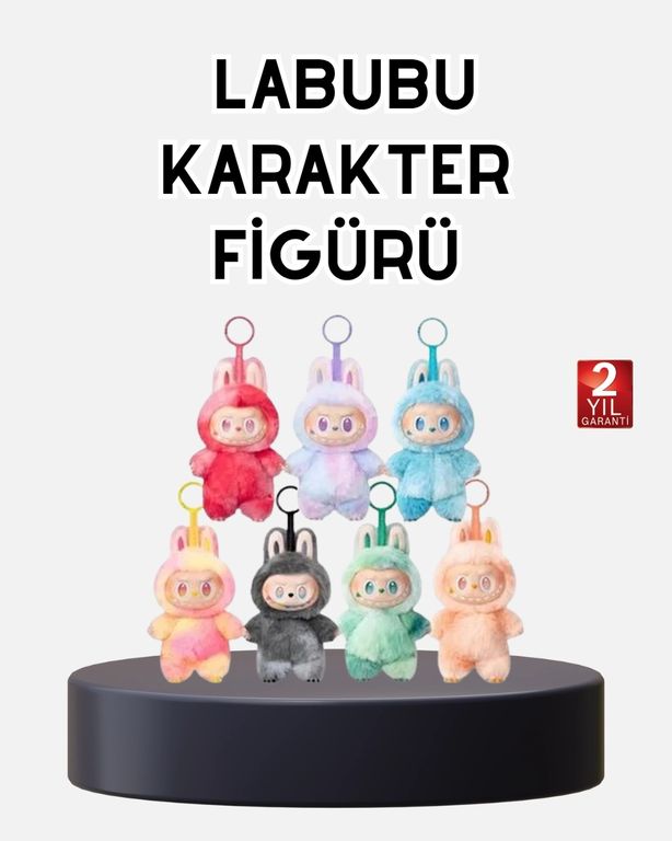2Kids MEYTDXUCZZZLABUBU-2-BLMY Mey İthalat Labubu Koleksiyonluk Peluş Oyuncak Yumuşak Kumaşlı, Dekoratif Tasarım, Hediyelik