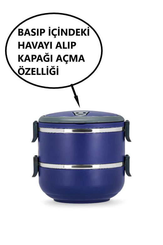 2uR7ZqKPie Penguen İş Yeri-Piknik-Kamp İçin Yemek Saklama Termosu-Sefer Tası 2'li