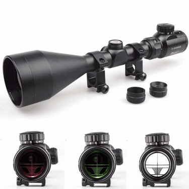 3-9x56eg Dürbünü çift Işık Kırmızı,yeşil Kaynaklı Zoomlu