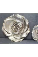3 Boyutlu Dev Tabak Gül Çiçek Kabartma Silikon Kalıp K-691, Polyester Kokulu Taş Alçı Kalıbı