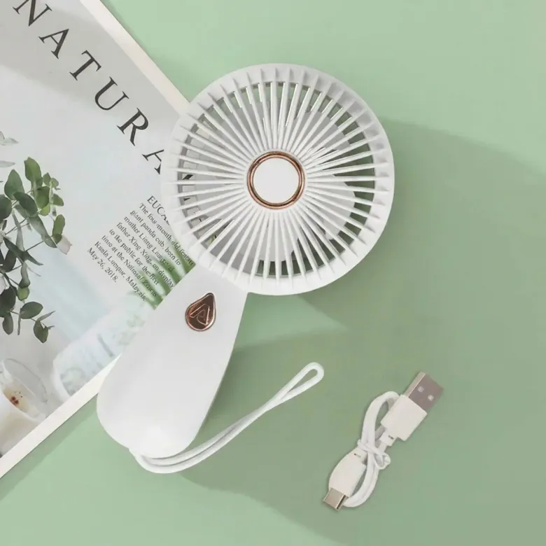 3 Kademeli Çanta Tipi El Fanı – Taşınabilir Mini Serinletici Silikon Askılı Fan ZB103 (4745)