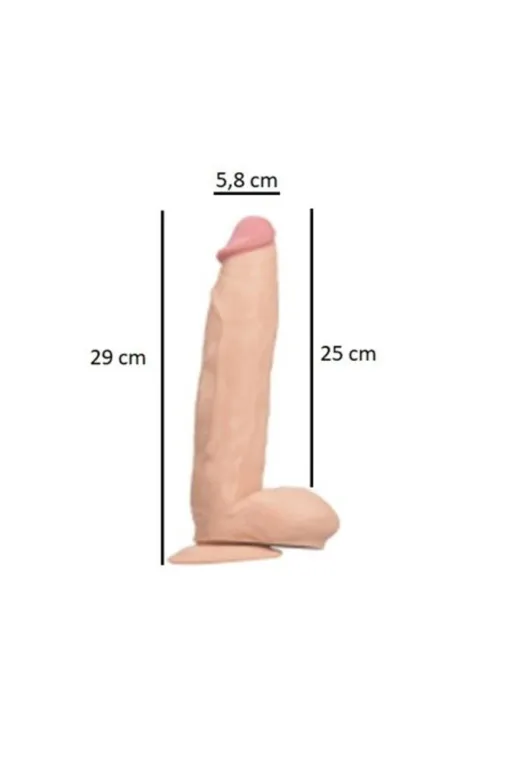31 Cm Belden Bağlamalı Vantuzlu Realistik Penis Anal Vajinal Dildo