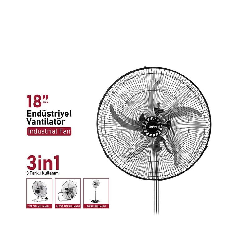 31122022 Sinbo Sf-6787 Sanayi Tipi Vantilatör