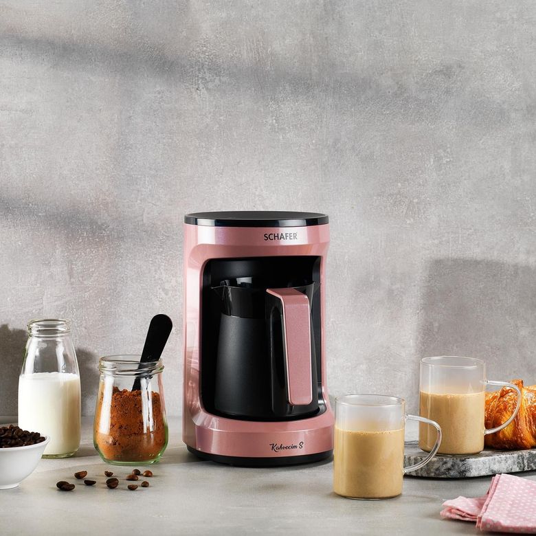 ₺3.299,00. Schafer Kahvecim S Otomatik Sütlü Türk Kahve Makinesi-Rosegold