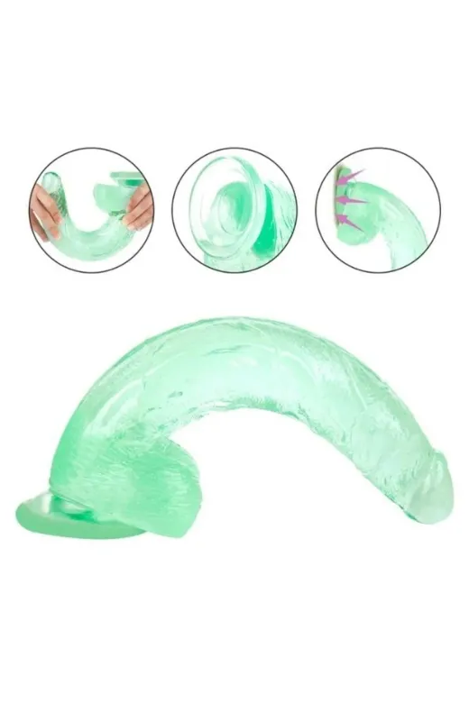 33Cm Yeşil Realistik Dildo No:154