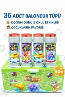 36 Adet Bumbum Baloncuk Köpük Tüpü