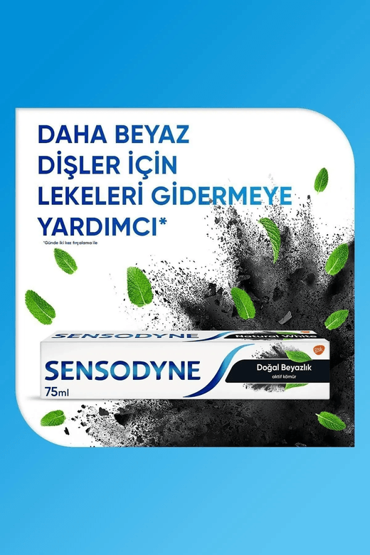 3647255 Sensodyne Doğal Beyazlık Kömürlü 75 Ml