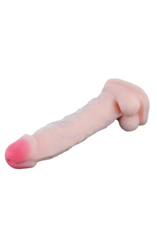 37 Cm Gerçekçi Silikon Vantuzlu Damarlı Büyük Penis