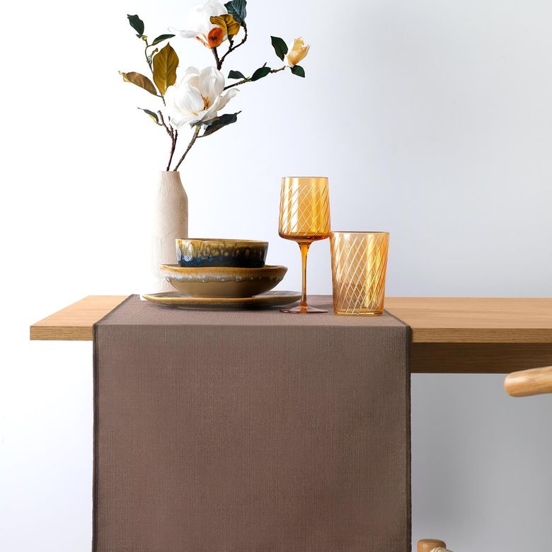 ₺399,00.* Schafer Home Bianca Keten Polyester Runner 40X160 Cm-Vizon