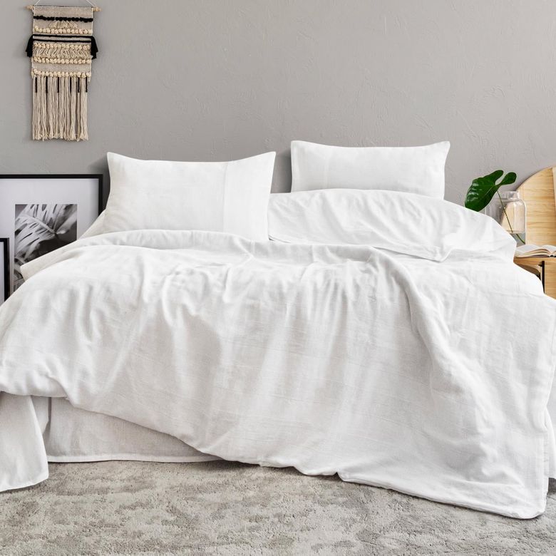 3.999,00?- Schafer Home Etamine Pamuk Çk Nevresim Takımı 4 Parça Beyaz