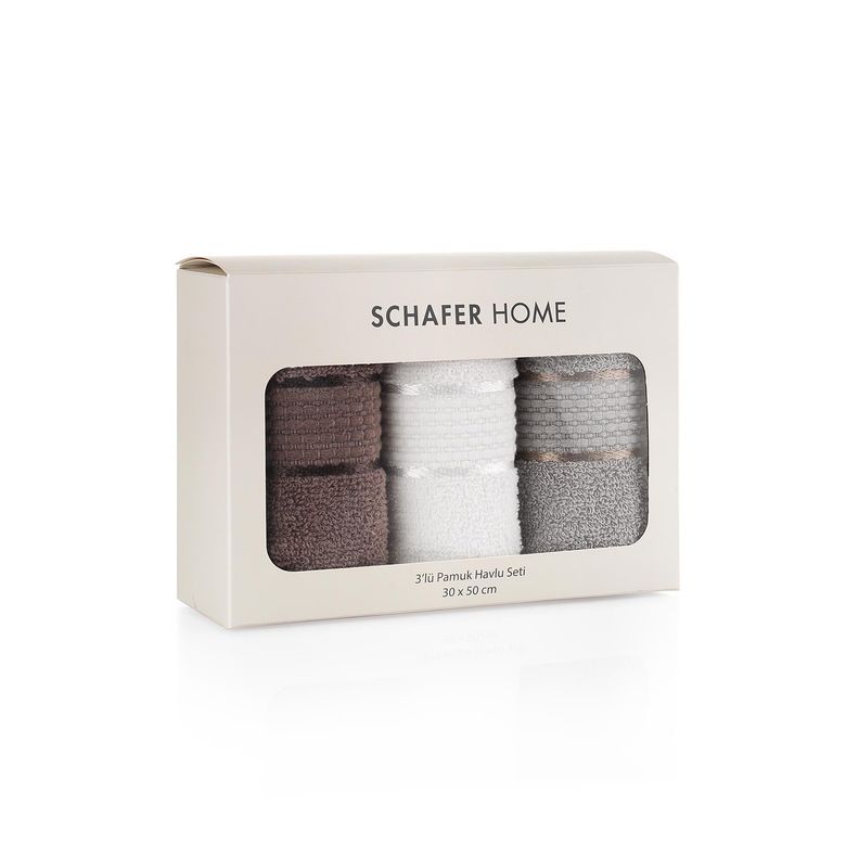 ₺399,95-*0 Schafer Home Lena 3 Lü Havlu Seti 30X50-Asorti02