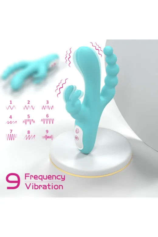 3'ü 1 Arada Tavşan Vibratör – Mavi