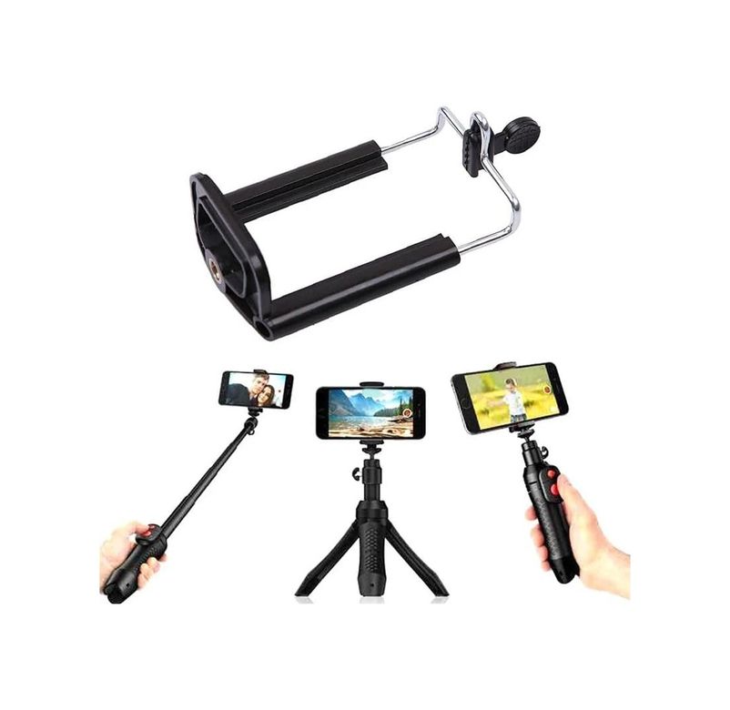 3B3 131613497 Telefon Tutucu Başlık, Tripod Başlığı, 360 Dönebilen Metal Tripod Mafsalı, Cep Telefon Tutucu, İphone, , , Uyumlu, Evrensel Tüm Telefonlara Uyumlu Kit