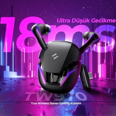 3C 131617978 Tw970 Tws Rgb Gaming Bluetooth Kulaklık - 2.4Ghz Ve Bluetooth Modu Beyaz