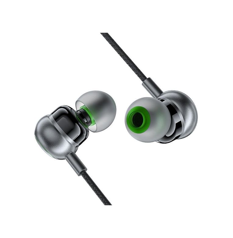 3C 131618228 Acefast 3.5Mm Kablolu Hd Mikrofonlu Kulaklık Uzaktan Kumandalı Aux Girişli Kulaklık 1.2 Metre - Siyah - L4