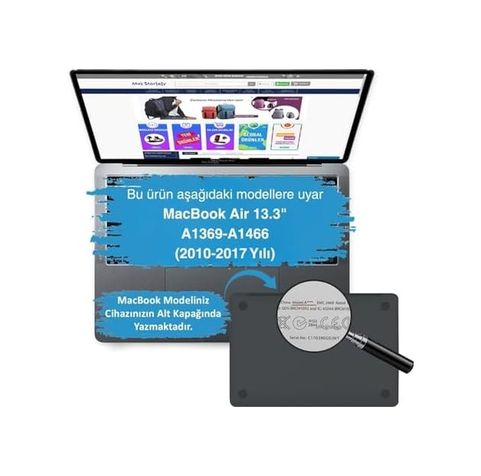 3DMakerpro 131611390 Macbook Air Kılıf 13 İnç A1369 A1466 İle Uyumlu 2010-2017 Eski Usb Model Sert Yüksek Kalite Mermer Glitter Desenli Hard Case İnce Hafif Çizilmeye Ve Darbeye Dayanıklı Laptop Kılıf Karışık