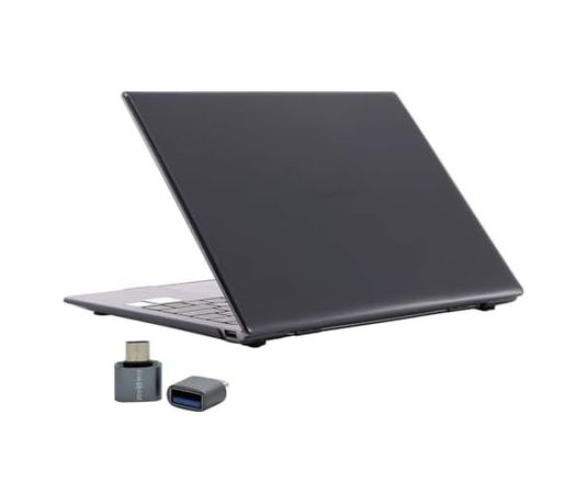 3DMakerpro 131611961 Matebook D14 2019-2022 Kılıf Uyumlu Kristal Parlak Şeffaf Sert Hard Case İnce Hafif Çizilme Koruma 14 İnç Siyah