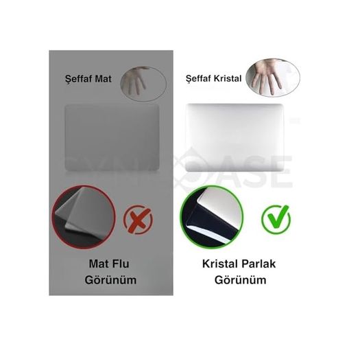3DMakerpro 131611969 Matebook 14 Kılıf Uyumlu Kristal Parlak Sert Hard Case İnce Hafif Çizilme Koruma Yeni Flmh 2024-2025 14 İnç Şeffaf