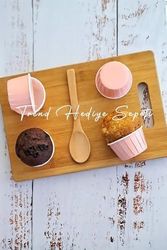 3DMakerpro 133242759 50&apos Li Soft Pastel Pembe Muffin Cupcake Kalıbı Kek Kapsülü, Muffin Kek Kalıbı, Airfryer Uyumlu