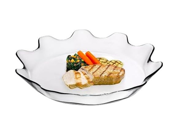 3Er 57855210134335180184975 Servis Tabağı, 32 Cm Açık Gri